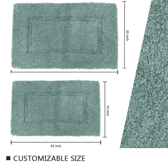 Soft Fast Drying Tufted Bath Mat Washable Bath Rugs