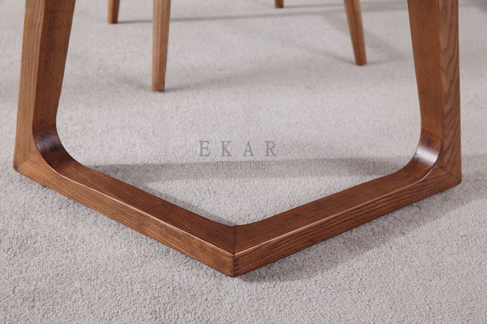 Modern Wooden Style Ash Wood Round Dining Table