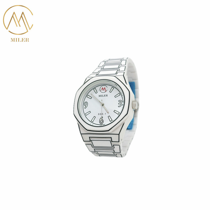 Modern Style Stainless Steel Strap Quartz Wrist Watch