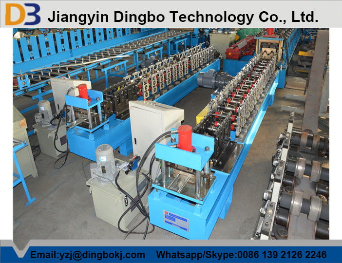 Color Steel Sheet Roller Shutter Door Frame Roll Forming Machine 5.5KW