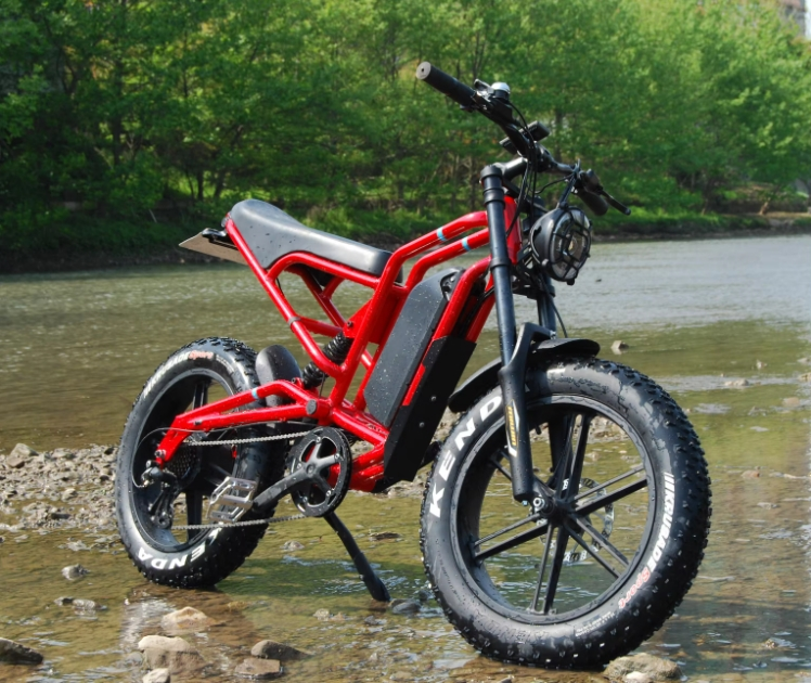 48V 20Ah Battery Electric Dirt Bike 1200W Rear Hub Motor Aluminum Alloy Frame