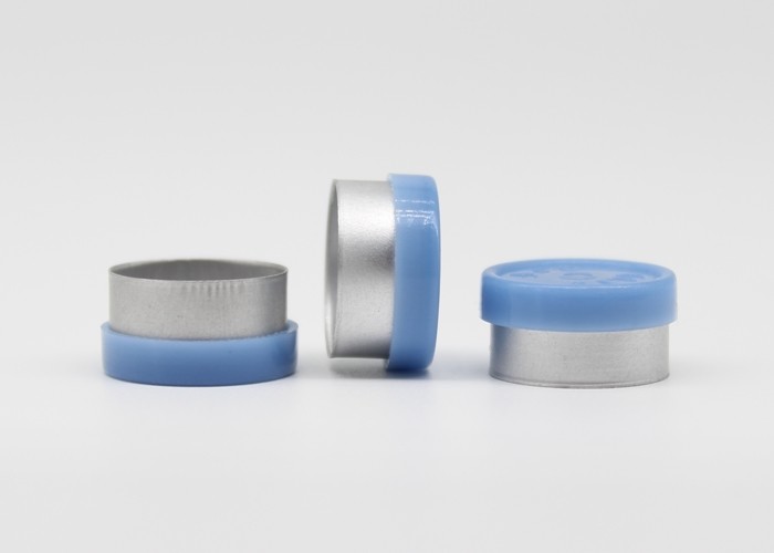 13mm Light Blue Smooth Flange Injection Pharmaceutical Flip Off Cap