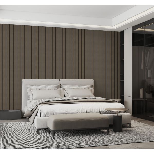 IXPE Foam Layer Soft Wood Slat Wall Panels For Welfare Home Decor