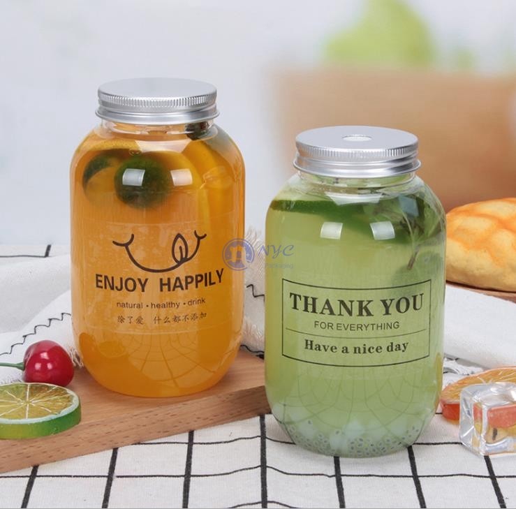 650ML Empty 14.6CM Transparent Disposable Juice Bottles