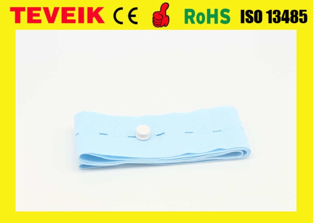 Blue CTG Fetal Monitoring Belts Spandex 35% Polyester 65% FDA Certificated For Medical