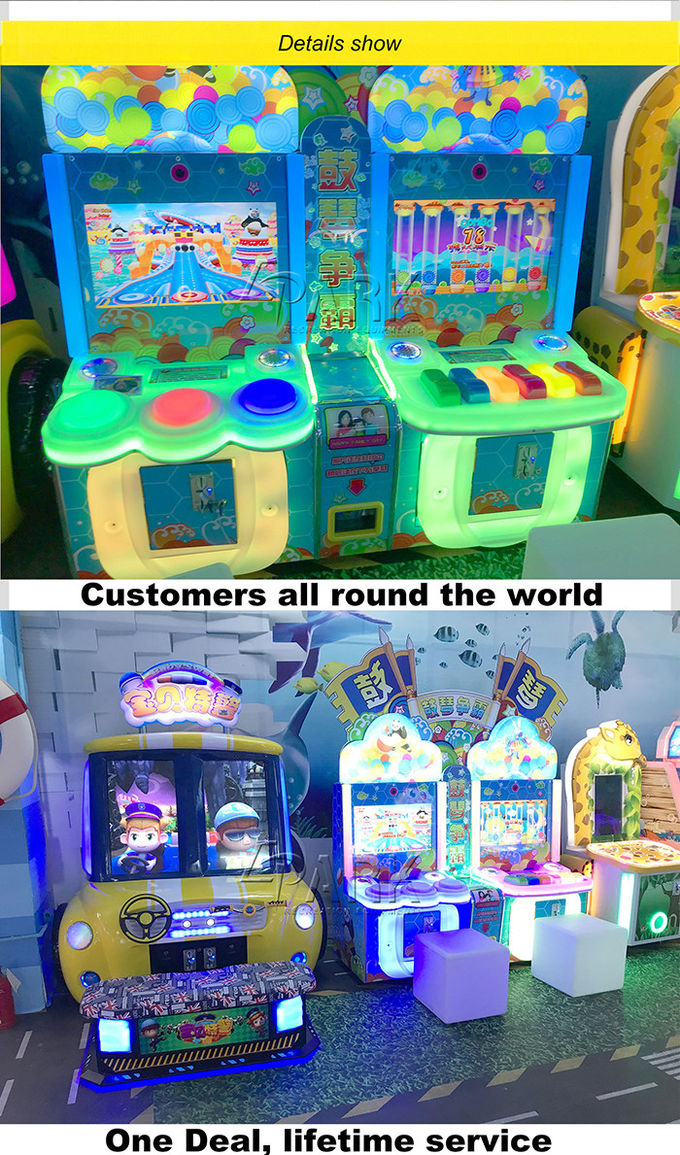 1 Player Coin Operated Arcade Machines , Magic Drum And Piano Music Game Machine