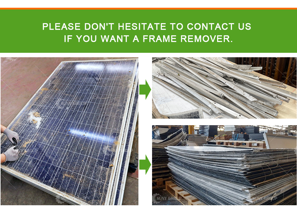 High Demand Solar Panel Aluminum Alloy Frame Removing Machine for 6-8 Times/Min Design