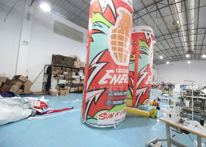 ODM 4m Height Can Shape Inflatable Drink Bottle CMYK Printing