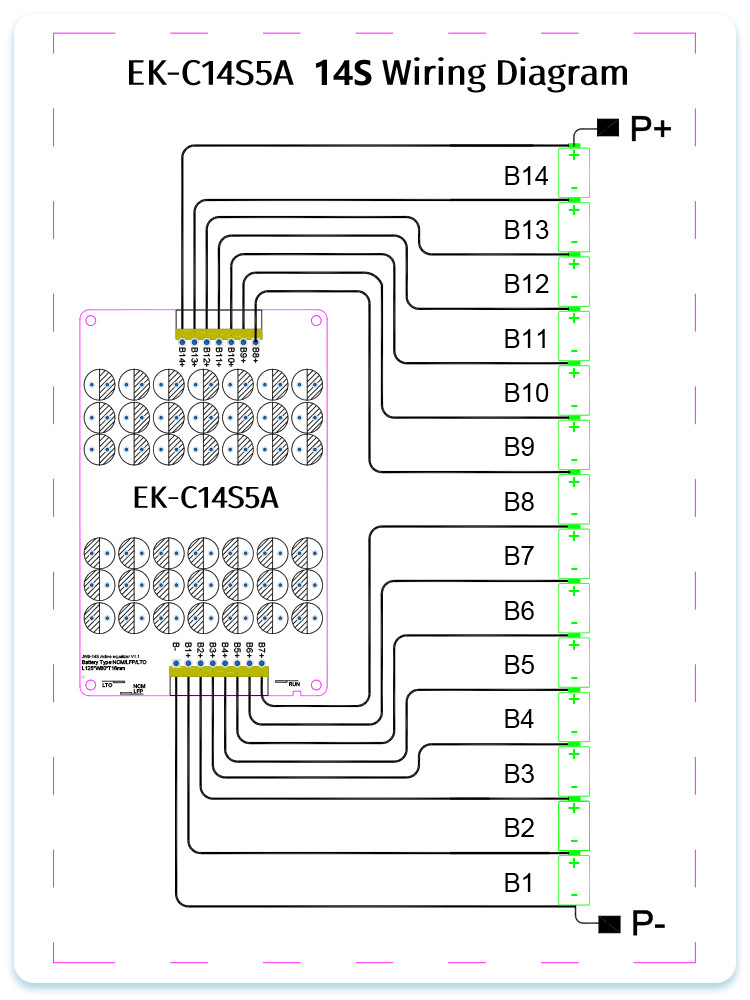 Lithium LFP Lto Battery 5A Active Equalizer Balancer 9S - 14S For Base Station Energy Storage