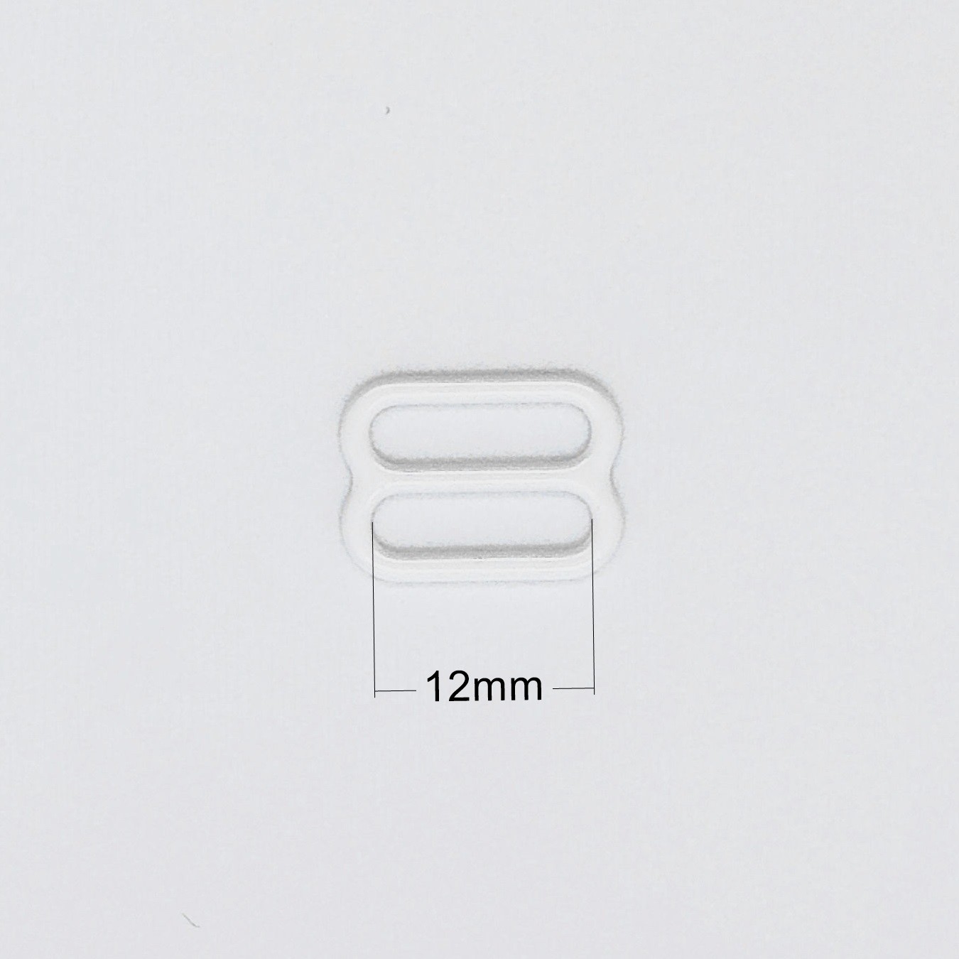 White 12mm Bra Adjustable Slider Metal Lingerie Hook