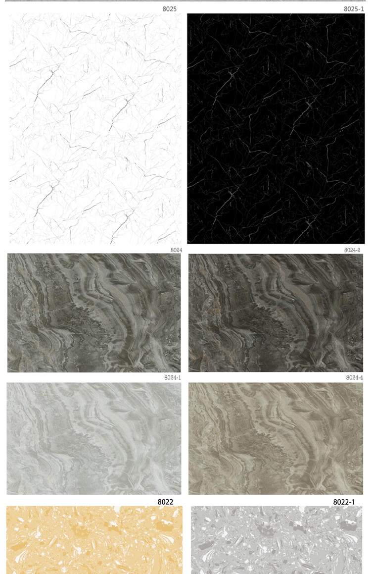Waterproof Marble Bamboo Charcoal Fibre Board 1220*2600mm