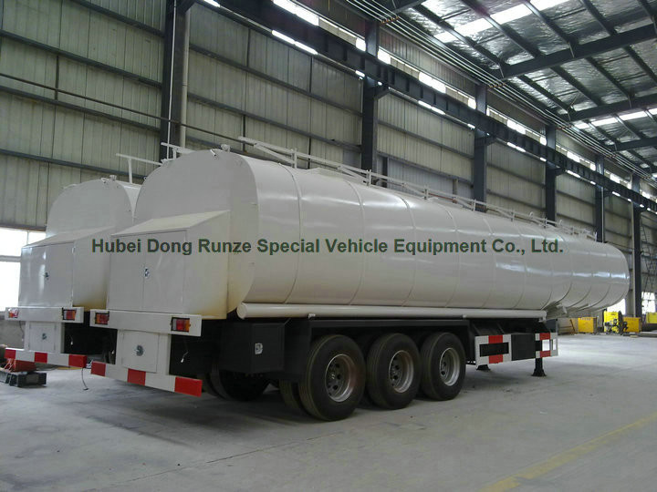 50Ton liquid Asphalt Tanker Semi-trailer with 2TBL45P BALTUR Heating and Insulation