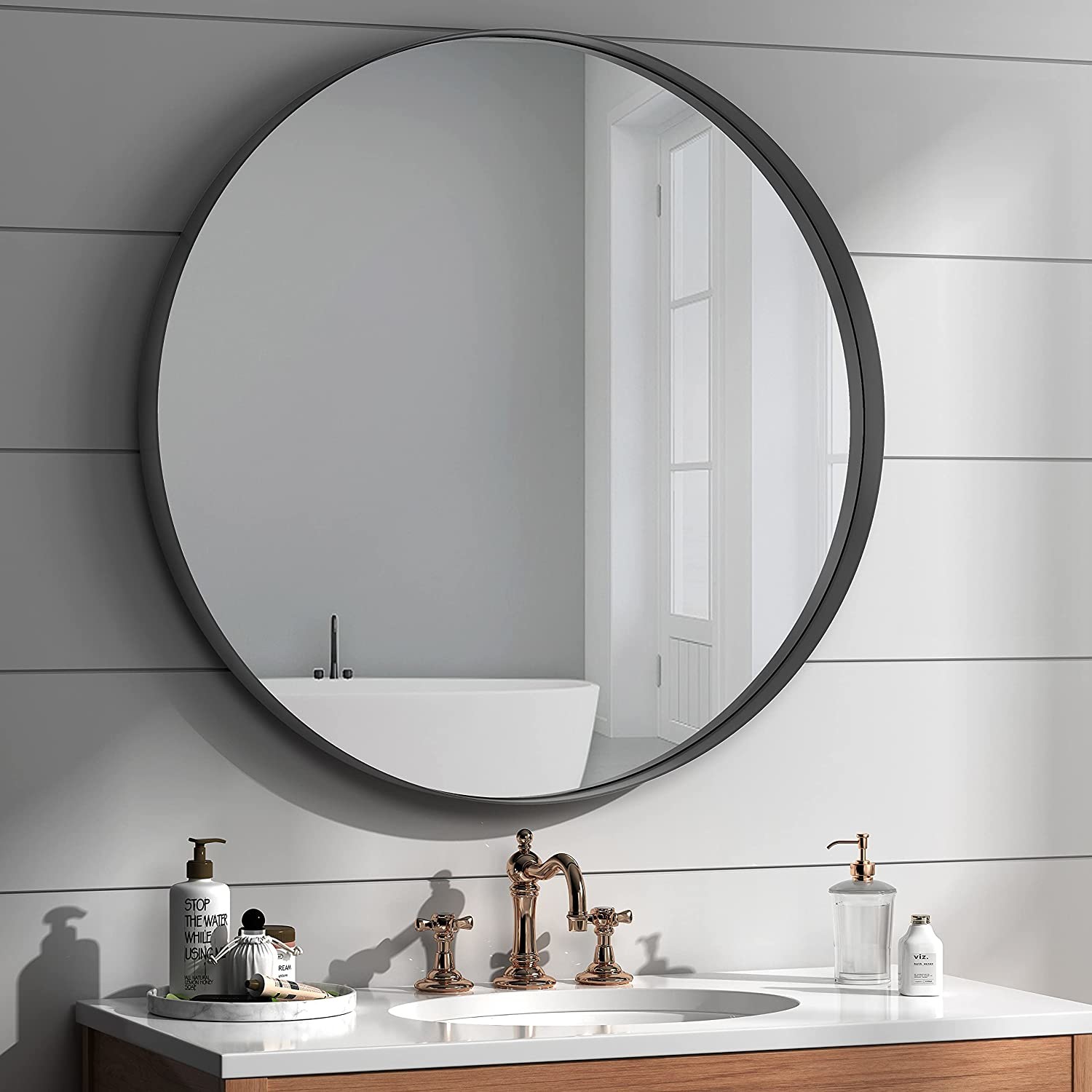 Home Decor Metal Mirror Frame Aluminium Alloy Profile Anodized Round Shape