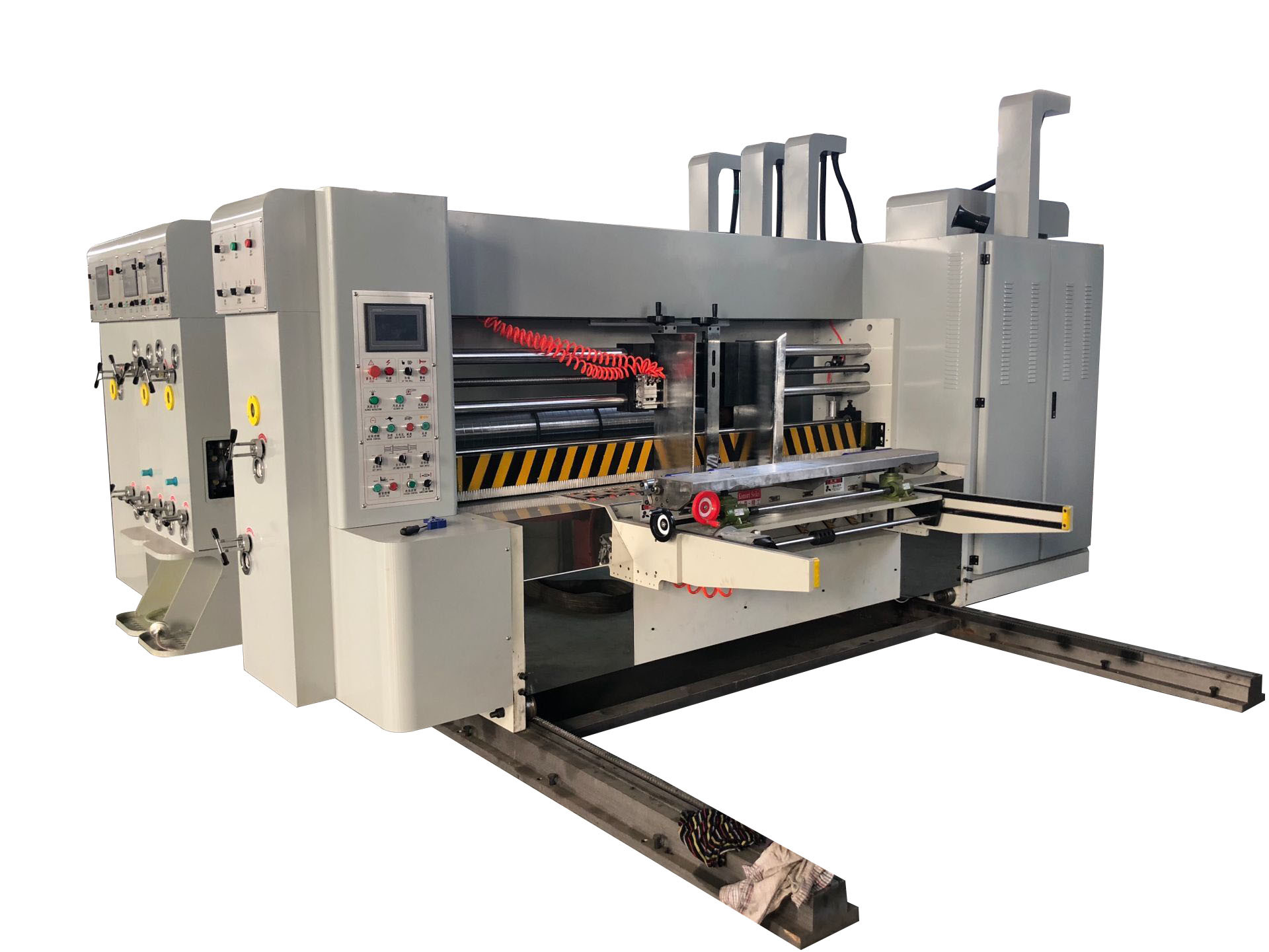 Slotting Die Cutting Carton Box Printing Machine For 1224mm