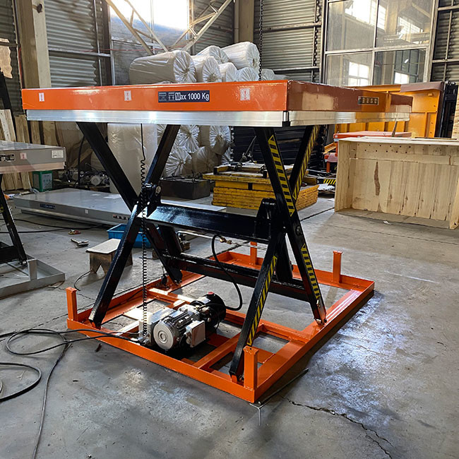 1000kg Electric Hydraulic Single Scissor Lift Table