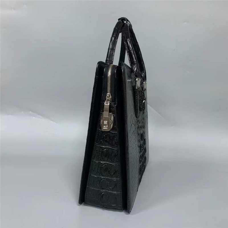 Business Style Genuine Crocodile Skin Men's Laptop Briefcase Exotic Real Alligator Leather Male Large Working Handbag