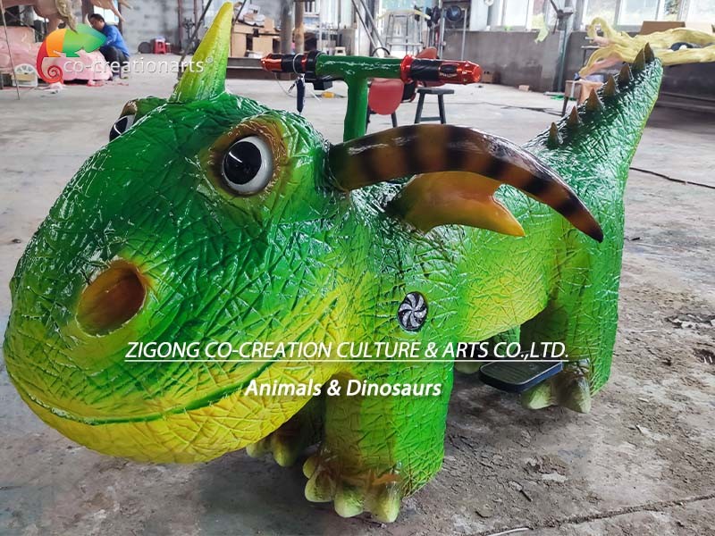 Customization Amusement Park Dinosaur Playground Equipment Interactive Electric Car