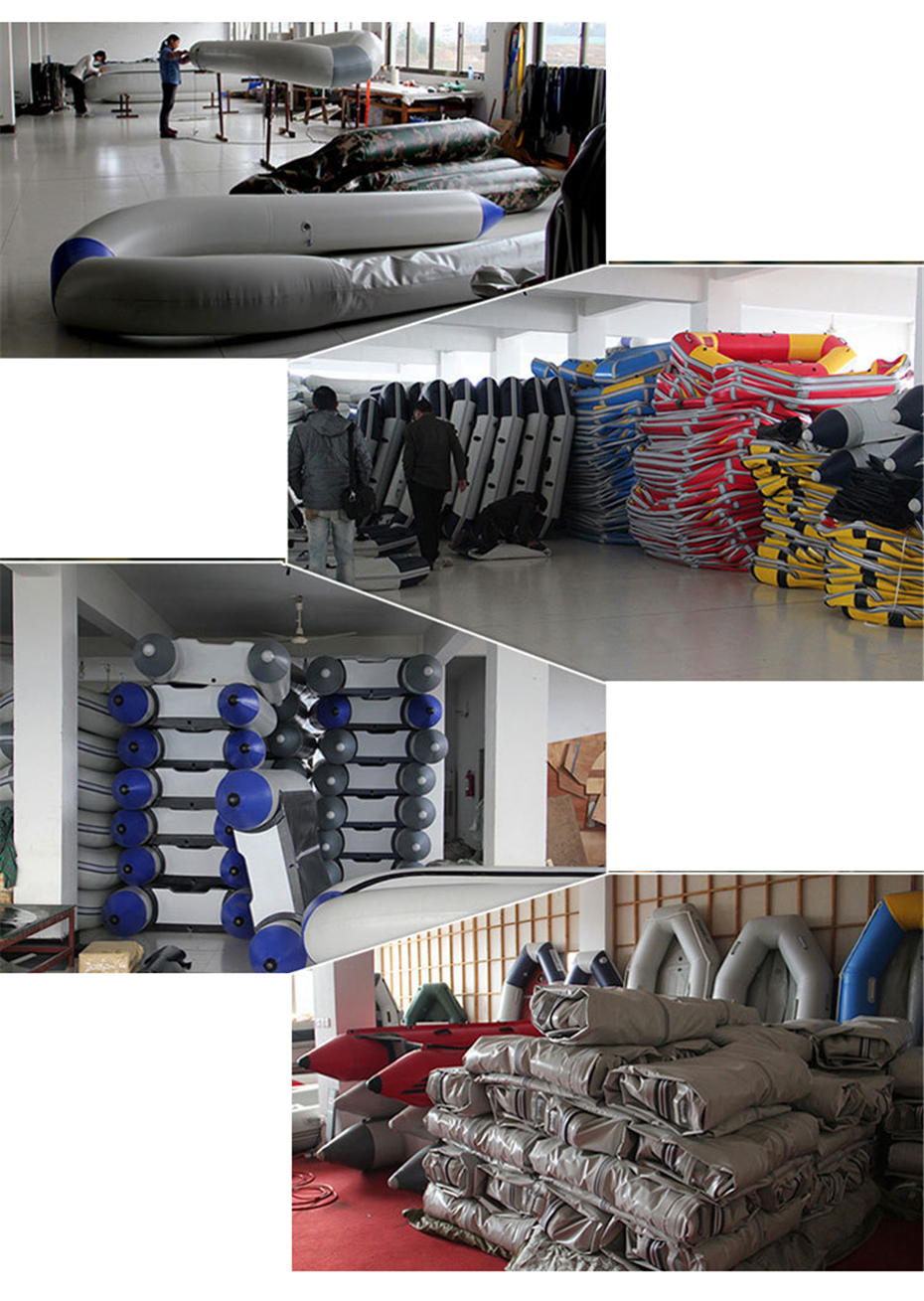 14.1 ft Inflatable Boat Inflatable Rescue & Dive Inflatable Raft Power Boat with outboard motor