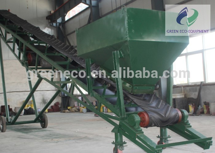 Inclined Mobile PVC Industrial Belt Conveyor Transport Bulk Materials