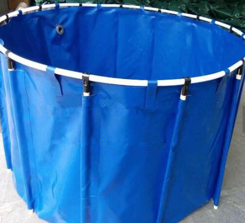 6500L Durable Fish Farming Pond Cylindrical Shape For Fish Breeding Collapsible Fish Tank