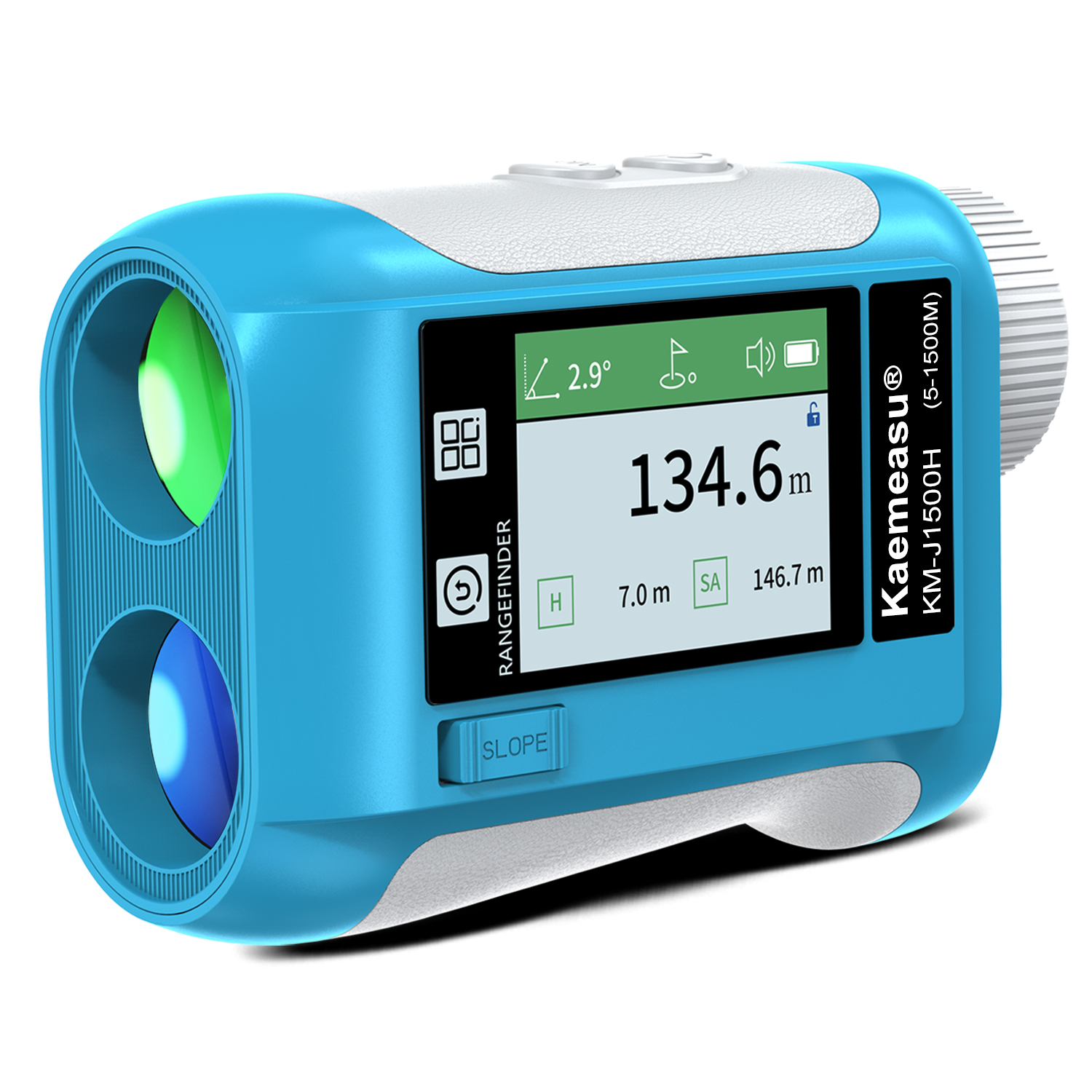 J1500m Multifunction Laser Distance Meter Handheld Measure Level Calculate for Construction Golf Hunting