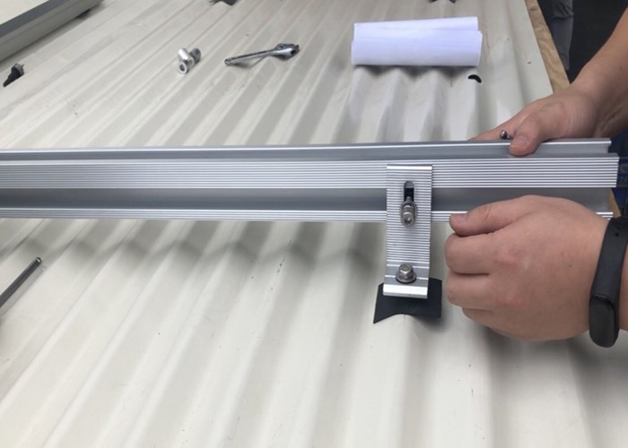 L Feet AL6005-T5 Metal Roof Solar Mounting Systems