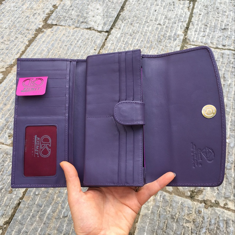 Authentic Stingray Skin Lady Long Trifold Card Wallet Genuine Leather Women's Large Phone Clutch Purse Female Money Bag