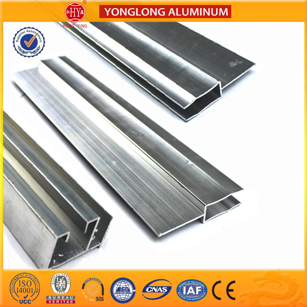 Silver / Champagne Anodized Aluminum Extrusion Profiles For Industrial