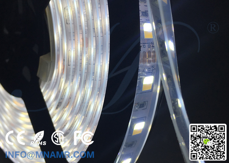 Dimmable LED Strip Lights 12v 24v 15w Shop Lighting Mix Color Temperature Constant Current 5 Meters Each Reel