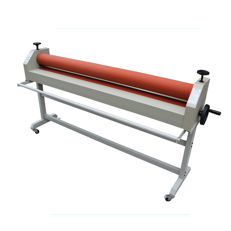 Rubber Rollers 1300mm Desktop Cold Lamination Machine Max Laminating thickness 10mm