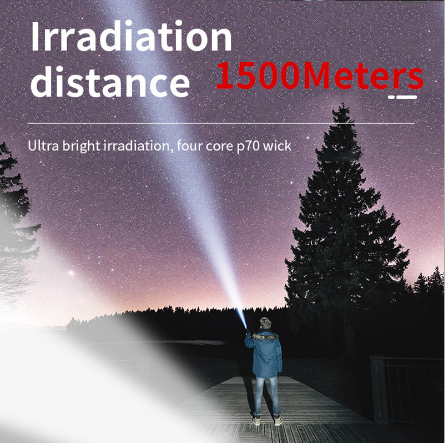 90000 Lumens Outdoor Working Light 6000K Rechargeable Hunting Spotlight
