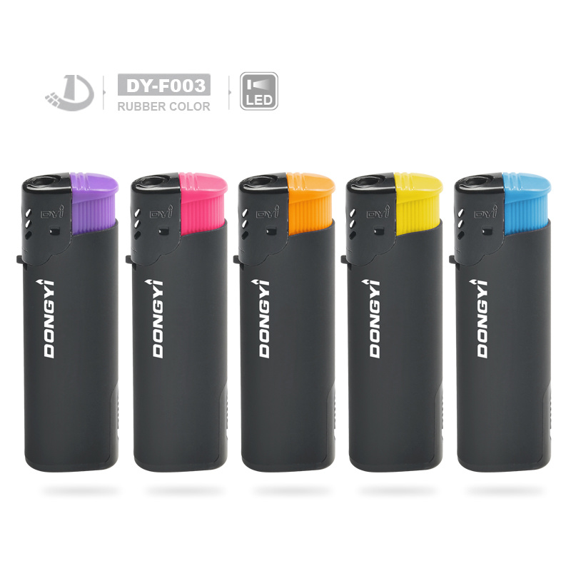 Metallic Color LED Windproof Smoking Lighter