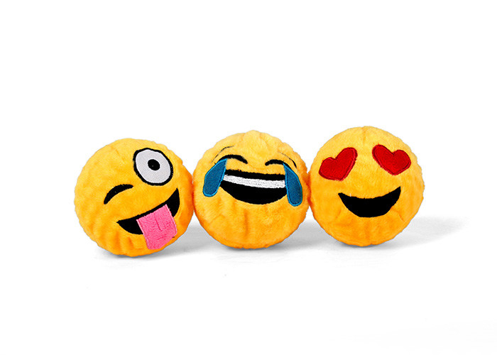 Plush Chew Proof Indestructible Durable Squeaky Dog Ball TPR Bouncy Spiny 6.3cm