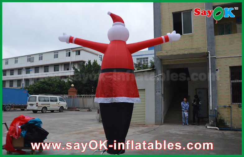Inflatable Tall Man Inflatable Inflatable Air Dancer Festeval Decoration Santa Claus Red Color For Event