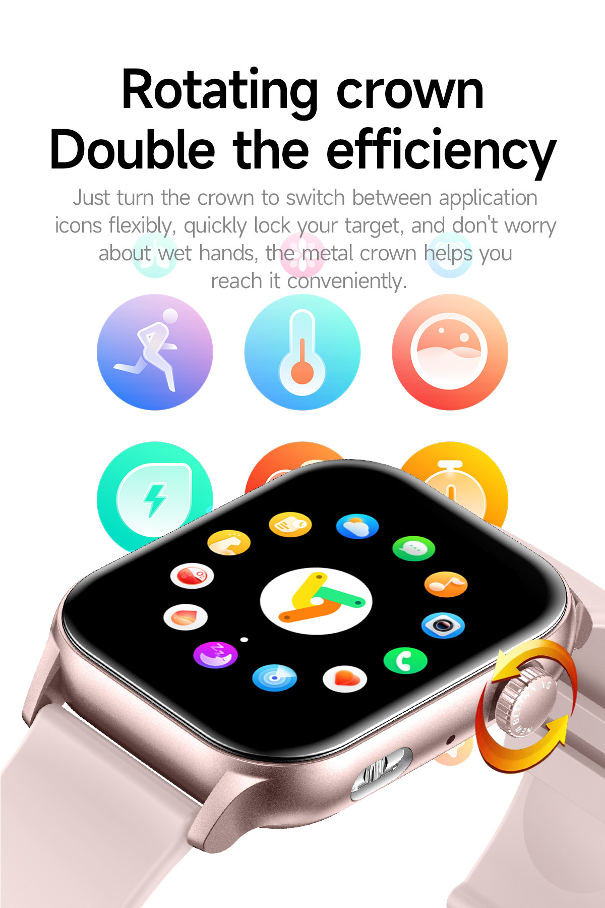 1.95inch Amoled GPS Outdoor Smart Watch Multi Sport Model