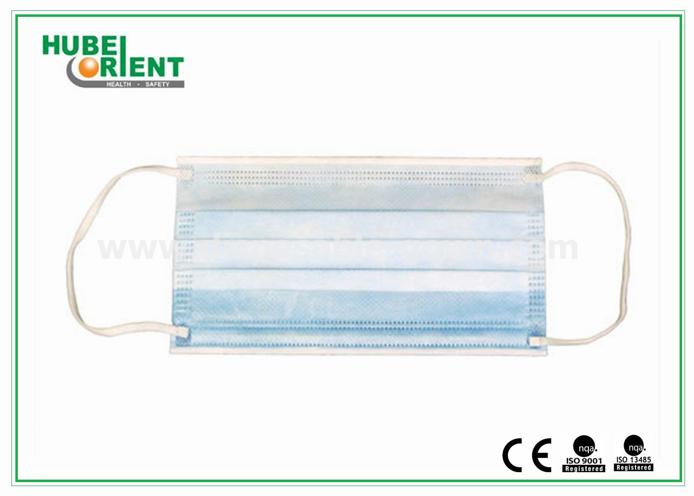 OEM 3 Ply Waterproof Earloop Disposable Surgical Face Mask