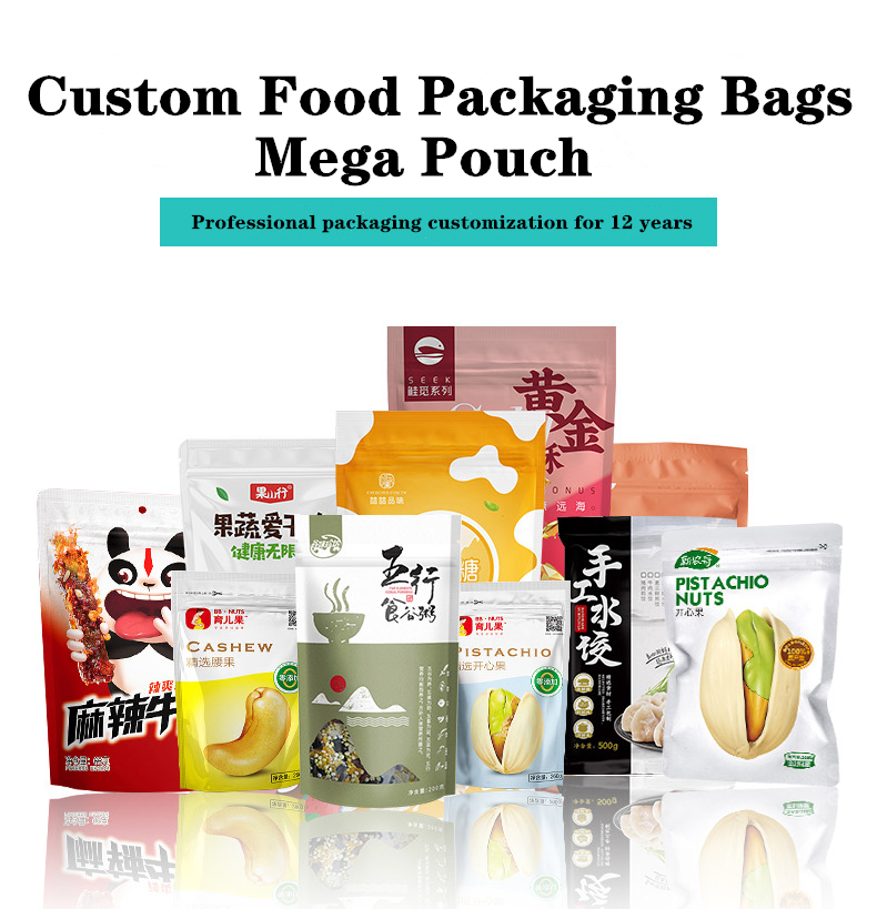 OEM Printed Biodegradable Coffee Bags Resealable Kraft Paper Bags With Window