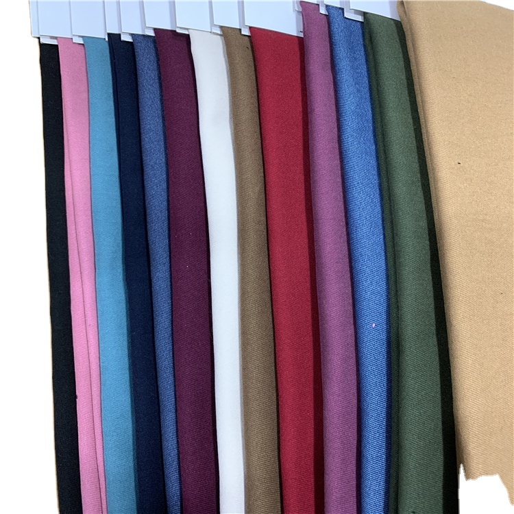 Woven Bengaline Single Brushed Warp High Stretch Nylon Rayon Spandex N/R Pants Fabric