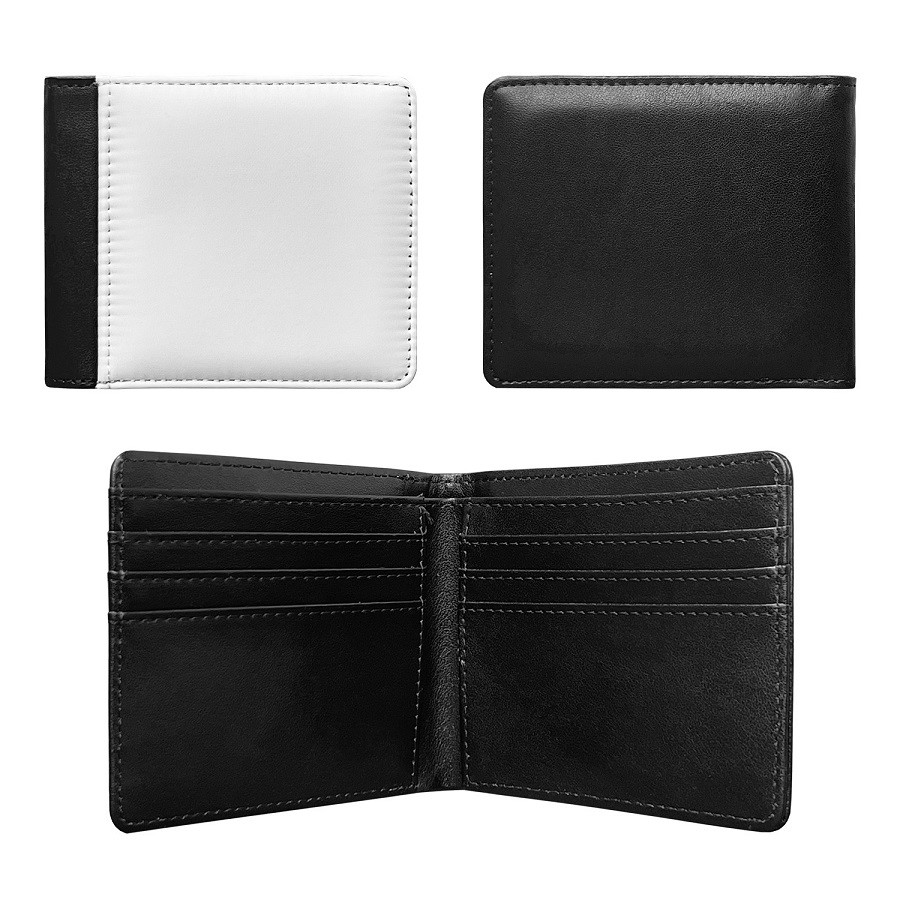 Custom Big Capacity Leather Sublimation Wallet With Multiple Card Slots For Man