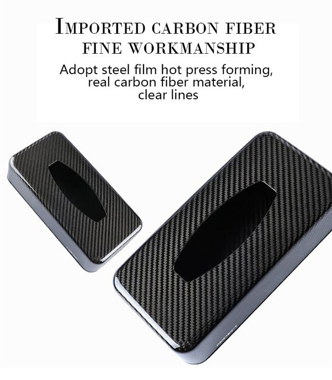 Ultra Light High glossy matte Carbon Fiber Tissue Box