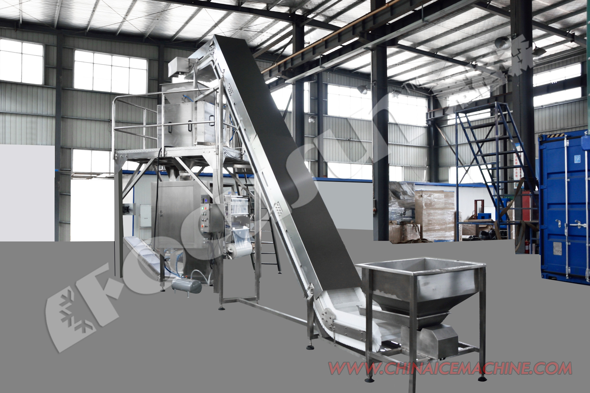 Ice Bag Filling Automatic Packaging Machine for Multi-Lane Production of 1-8kg Ice Bags