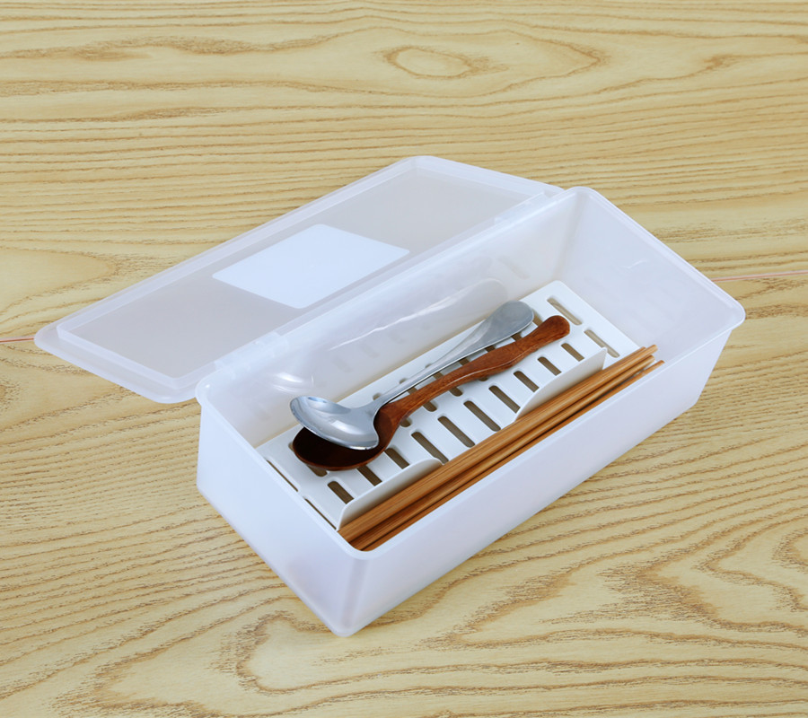 Chopsticks Cage Basket With Cover Plastic Kitchen Organizers