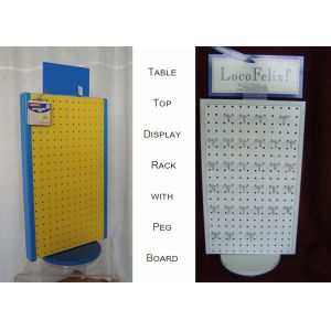 Buy cheap Rotating Tabletop Pegboard Display / Double Side Countertop Pegboard Display product