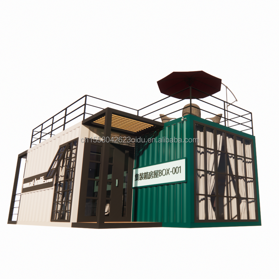 Customized Color Modern Fast Build Modular Prefab House Hotel Container Homes With Bathroom And Kitchen for Hotels