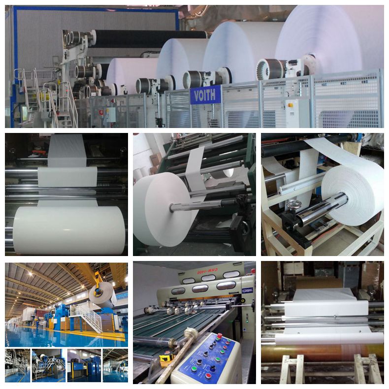 White 42gsm Wide Format Uncoated Apparel Use Plotter Paper Rolls