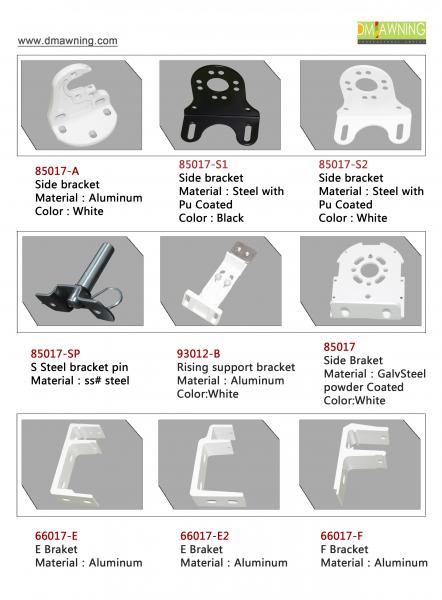 Awning Roller Blind Kits Rolling Curtain Support Awning Mounting Brackets