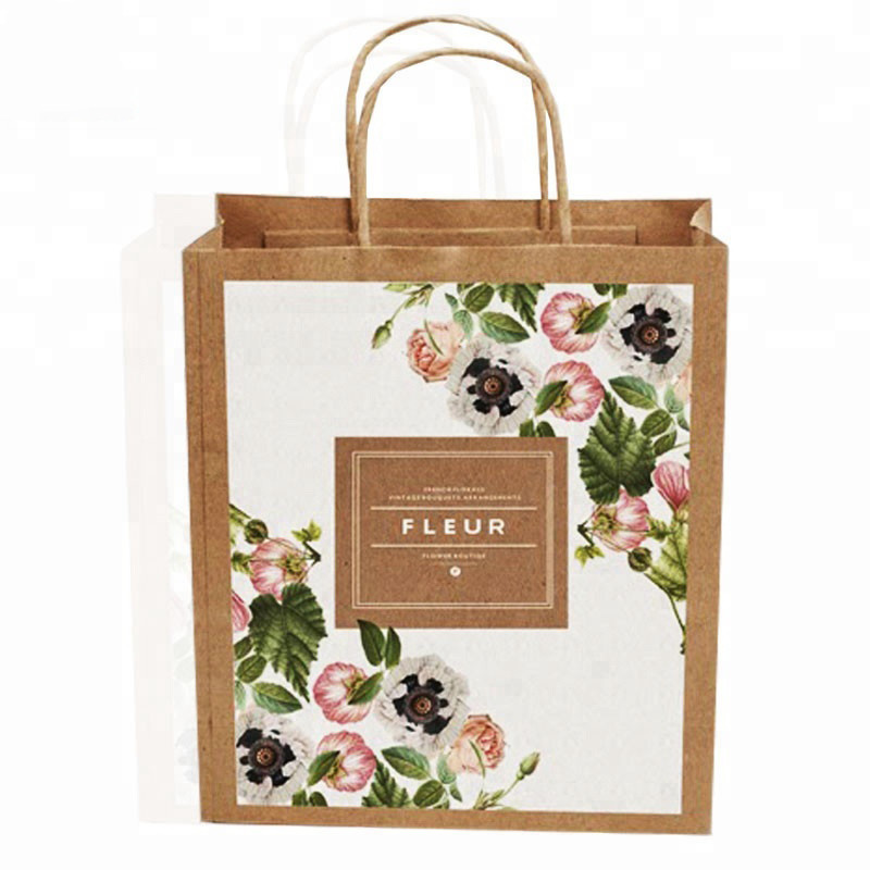 C2S Art Paper Kraft Carrier Bags
