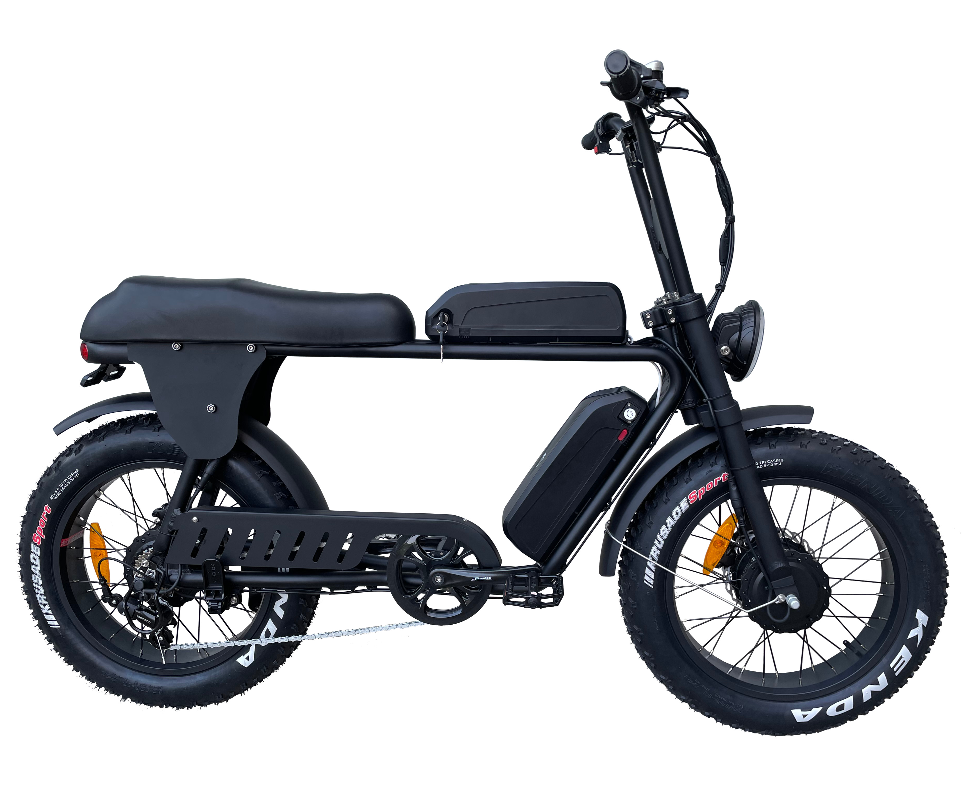 48V 150W Dual Motor Fat Tire Electric Bike Hydraulic Disc Brakes Ebike For Adults