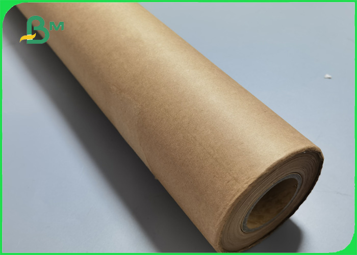 Small Roll Packaging Paper 60gsm 80gsm Brown Craft Paper With 25kg/ Roll 