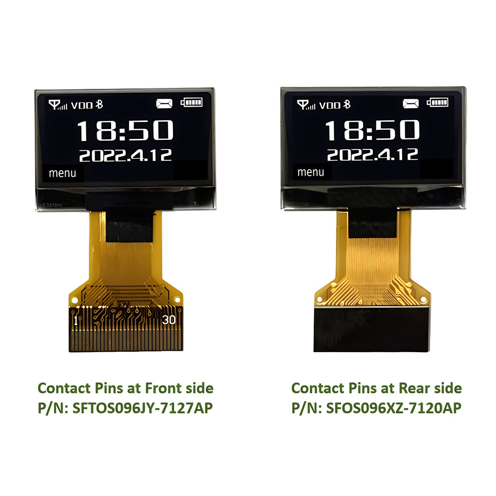 0.96 Inch Monochrome OLED Display Module 128x64 Dot ZIF Connection
